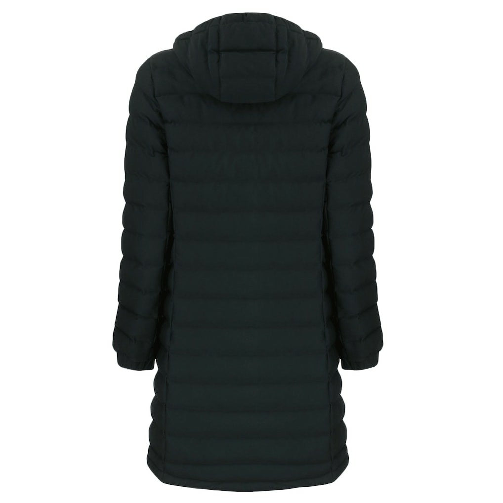 Seattle Seahawks Cutter & Buck Women's Mission Ridge Repreve Eco Insulated Full-Zip Hoodie Long Puffer Jacket Black
