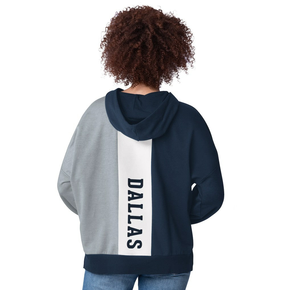 Dallas Cowboys Starter Women's Power Move Long Sleeve Pullover Hoodie Navy