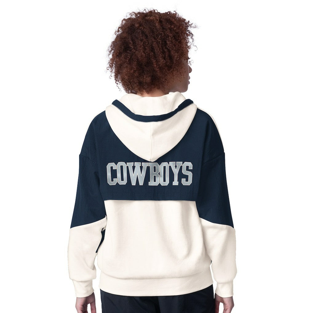 Dallas Cowboys Starter Women's Scrimmage Full-Zip Hoodie White