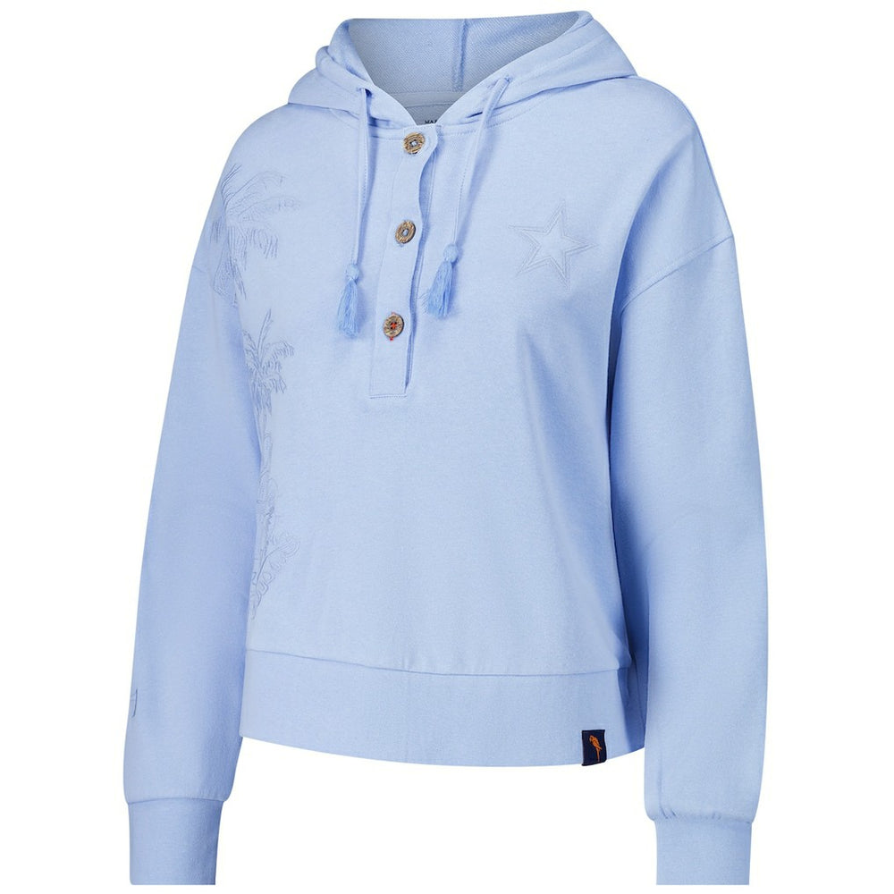 Dallas Cowboys Margaritaville Women's Island Dream Solid Pullover Hoodie Light Blue