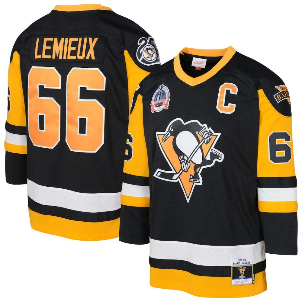 Mario Lemieux Pittsburgh Penguins Mitchell & Ness Preschool 1991/92 Blue Line 2.0 Player Jersey - Black - NHL 201700177