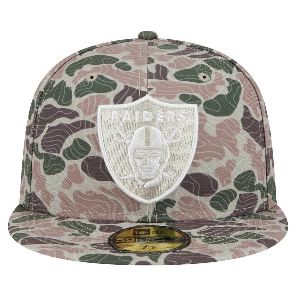 Las Vegas Raiders New Era Geo Camo 59FIFTY Fitted Hat