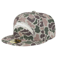 Los Angeles Chargers New Era Geo Camo 59FIFTY Fitted Hat