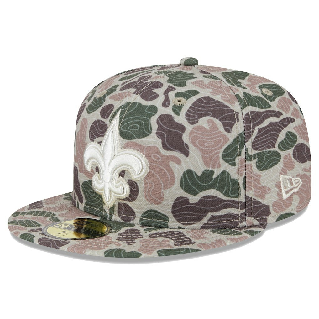 New Orleans Saints New Era Geo Camo 59FIFTY Fitted Hat