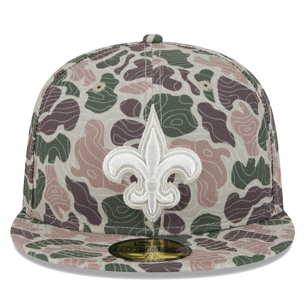 New Orleans Saints New Era Geo Camo 59FIFTY Fitted Hat