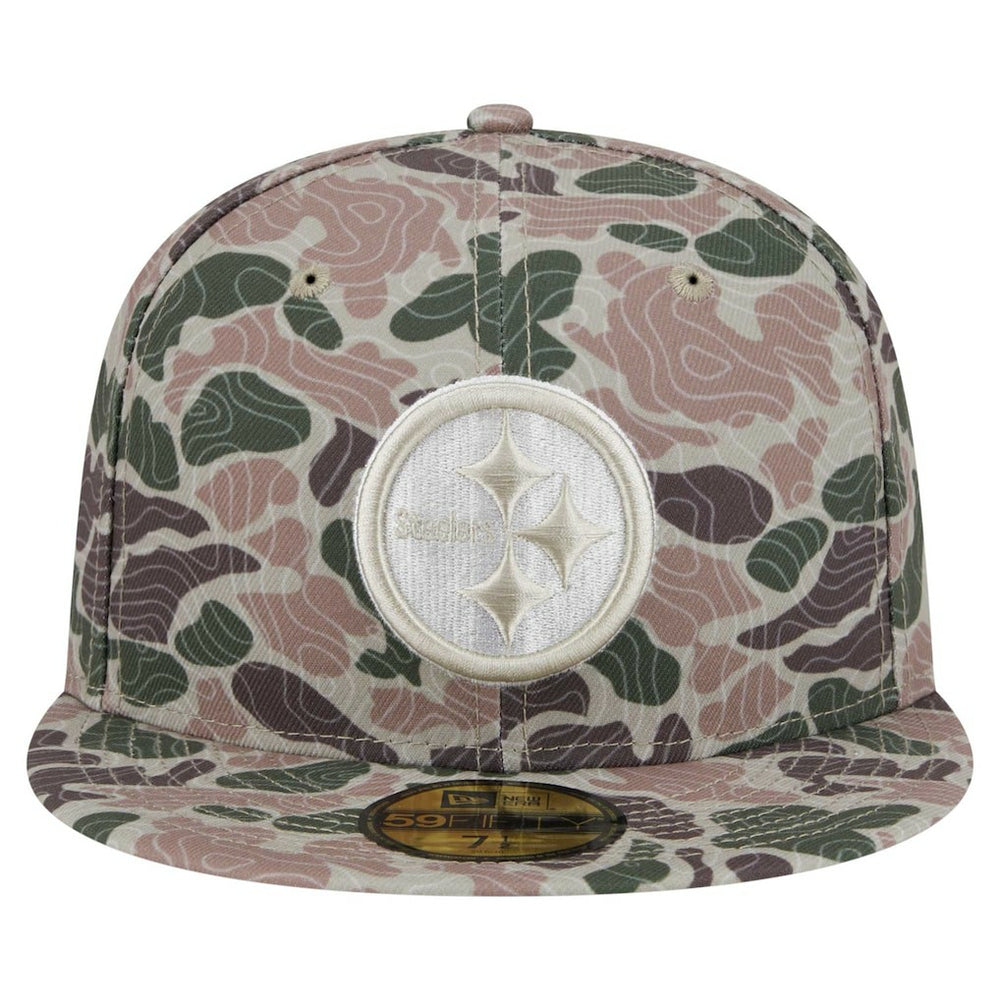 Pittsburgh Steelers New Era Geo Camo 59FIFTY Fitted Hat