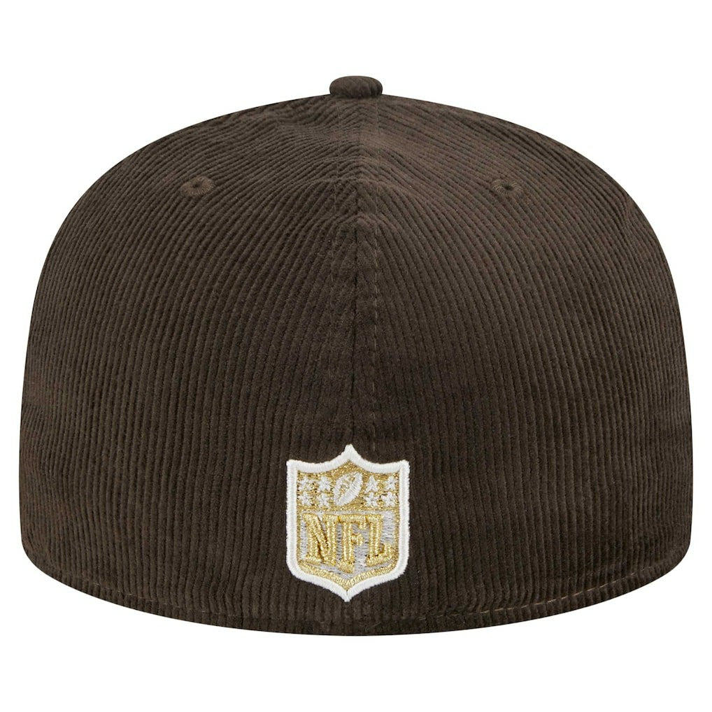 Miami Dolphins New Era Choco Cord 59FIFTY Fitted Hat Brown