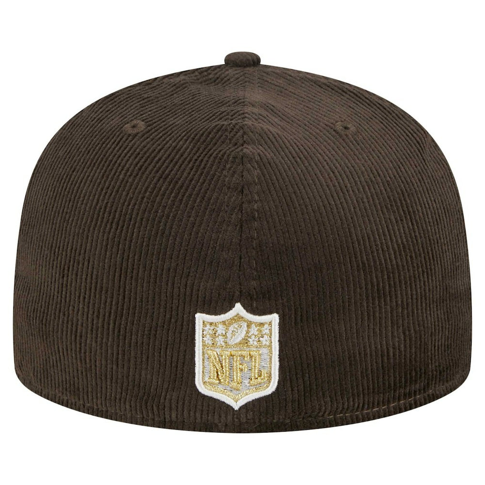 Miami Dolphins New Era Choco Cord 59FIFTY Fitted Hat Brown