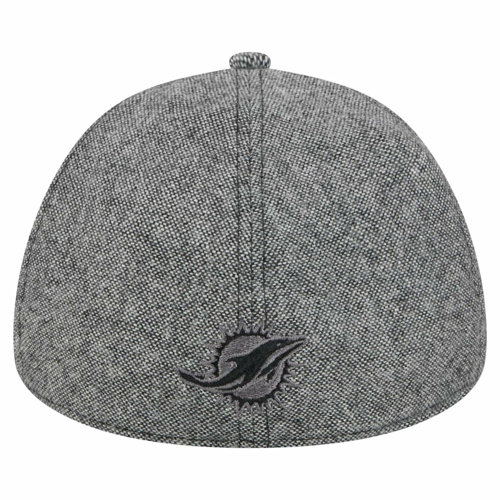 Miami Dolphins New Era Peaky Duckbill Fitted Hat Gray