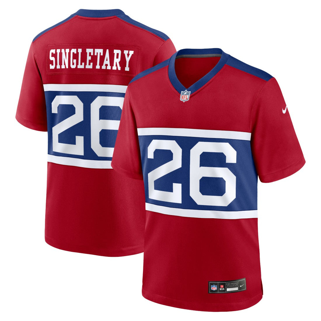 Nike Devin Singletary New York Giants Youth Game Jersey Red