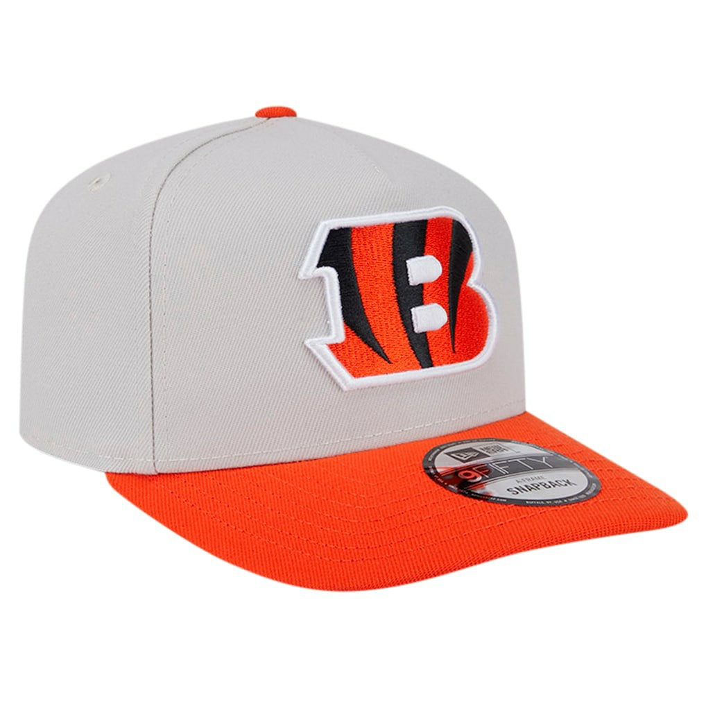 Cincinnati Bengals New Era Decent 9FIFTY A-Frame Snapback Hat Stone