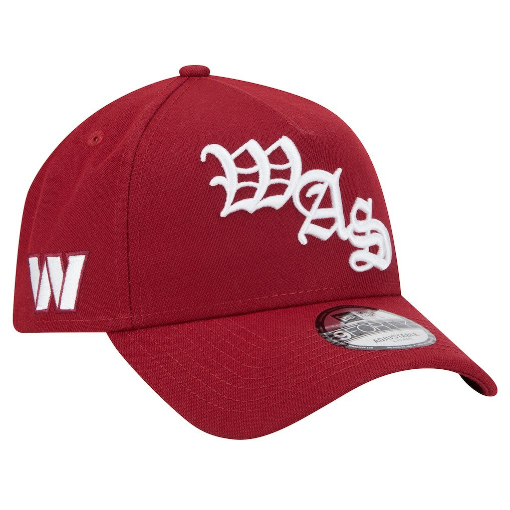 Washington Commanders New Era Mystic 9FORTY A-Frame Adjustable Hat Burgundy