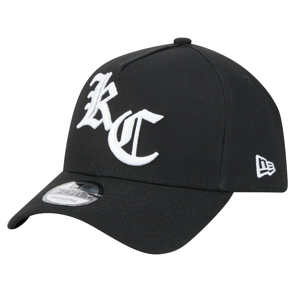 Kansas City Chiefs New Era Mystic 9FORTY A-Frame Adjustable Hat Black