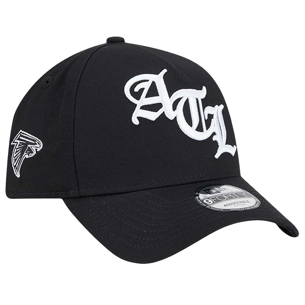 Atlanta Falcons New Era Mystic 9FORTY A-Frame Adjustable Hat Black
