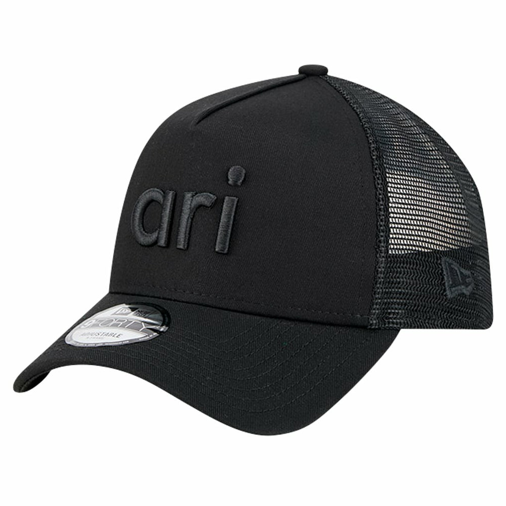 Arizona Cardinals New Era Domain 9FORTY A-Frame Trucker Adjustable Hat Black
