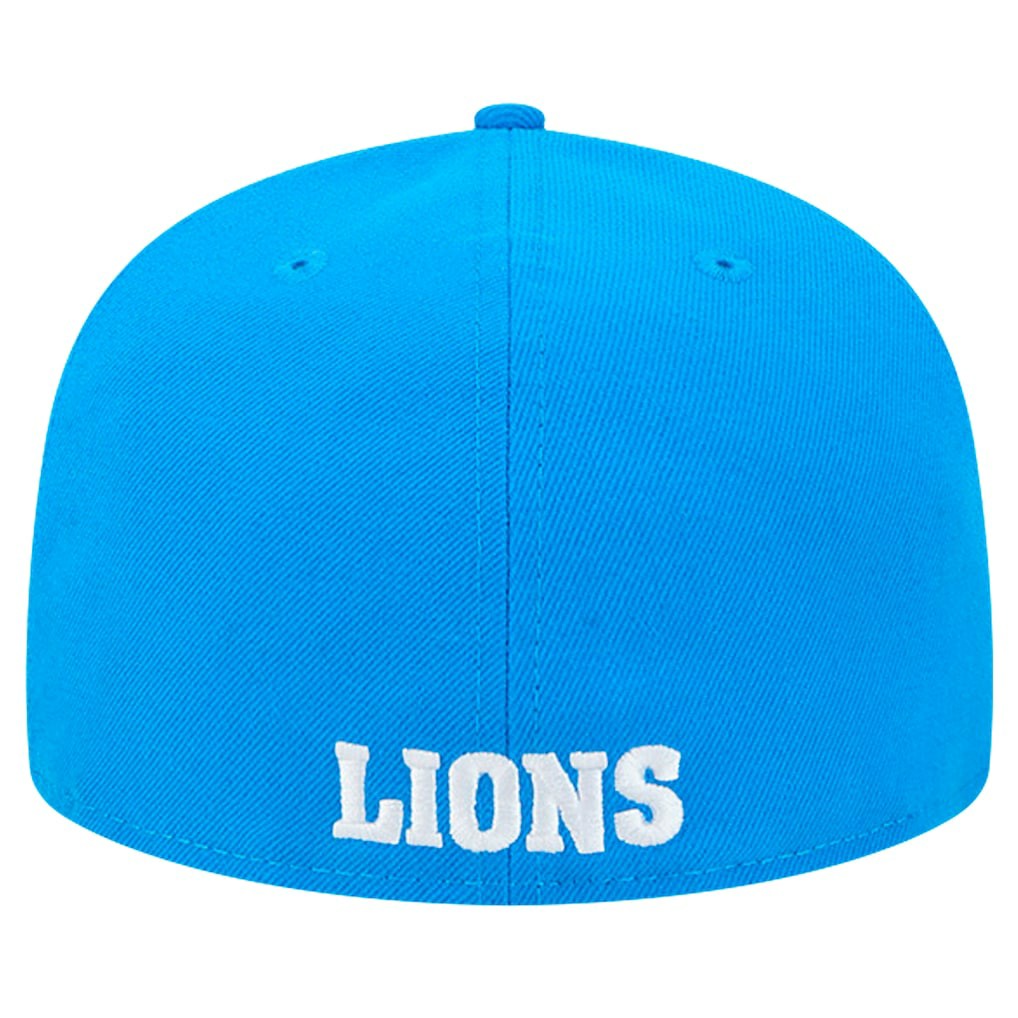 Detroit Lions New Era Omaha Throwback 59FIFTY Fitted Hat Blue