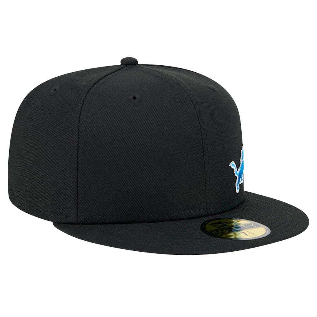 Detroit Lions New Era Flawless 59FIFTY Fitted Hat Black
