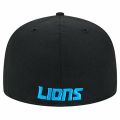 Detroit Lions New Era Flawless 59FIFTY Fitted Hat Black