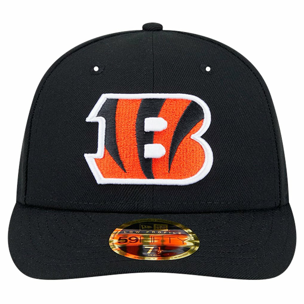 Cincinnati Bengals New Era Omaha Low Profile 59FIFTY Fitted Hat Black