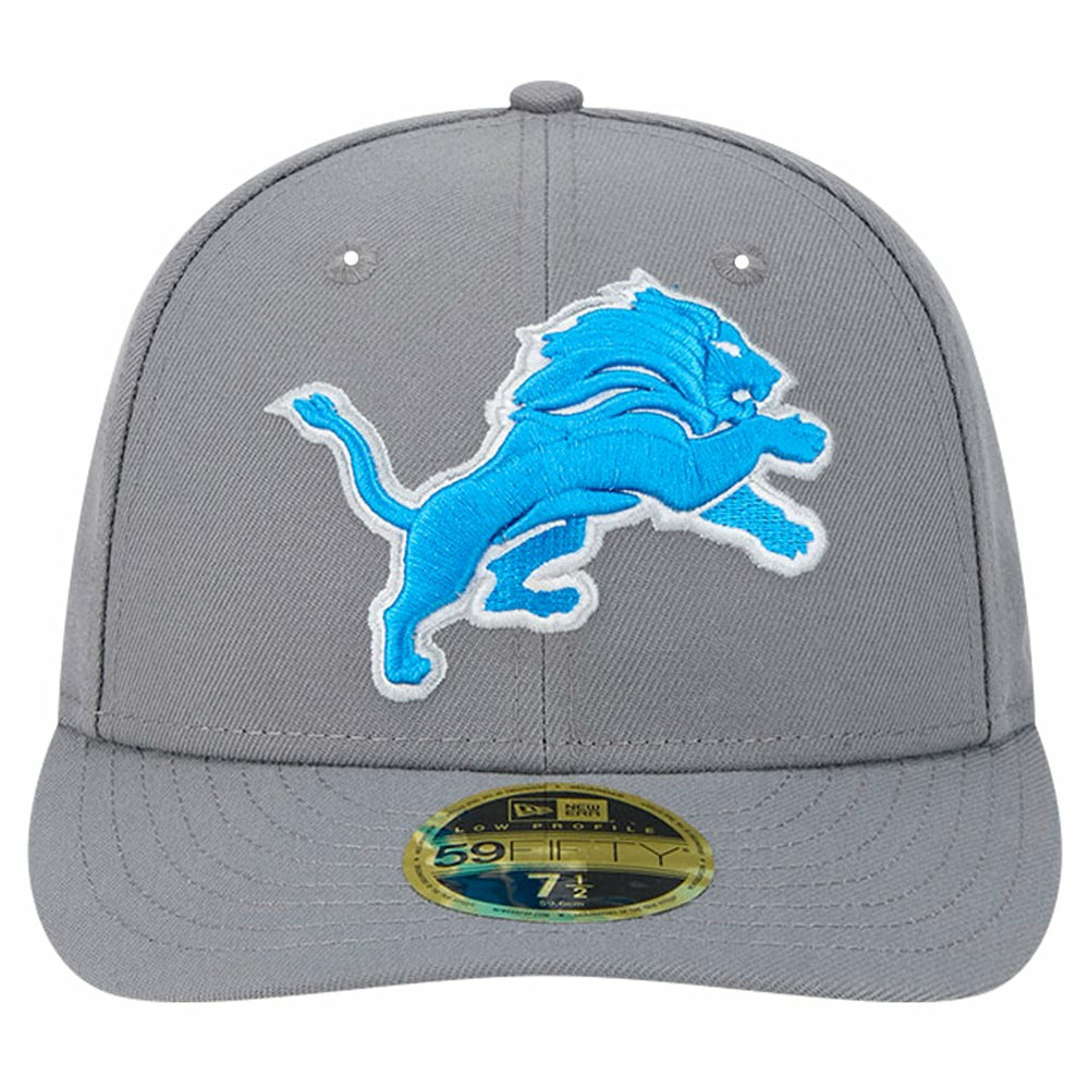 Detroit Lions New Era Omaha Low Profile 59FIFTY Fitted Hat Gray