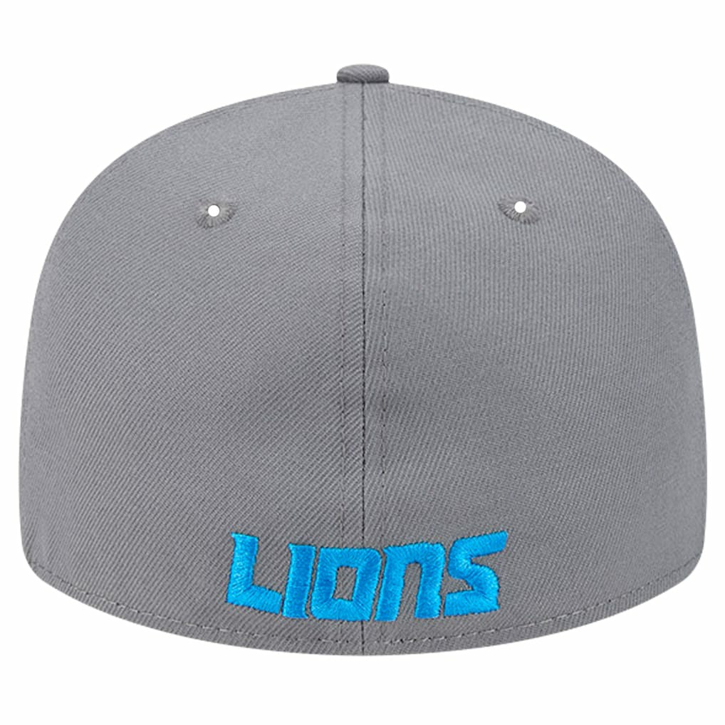 Detroit Lions New Era Omaha Low Profile 59FIFTY Fitted Hat Gray