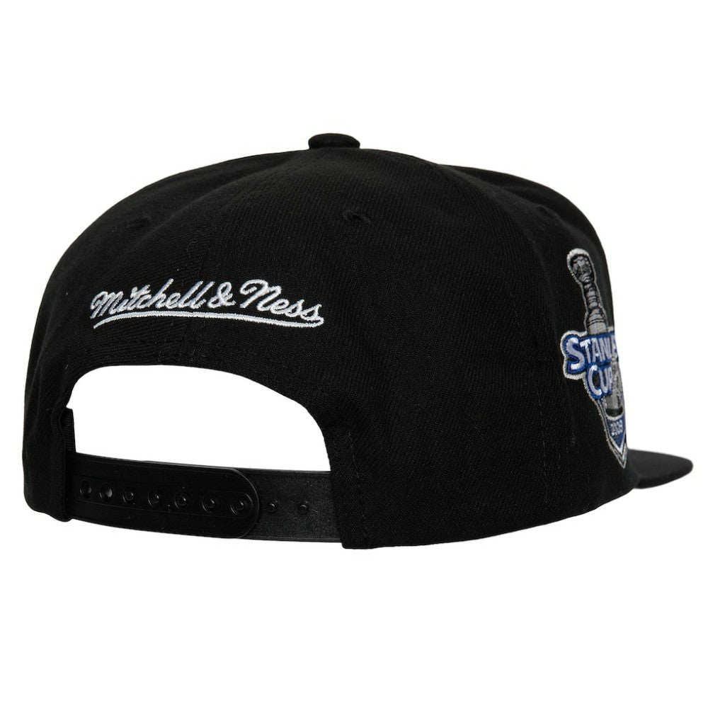 Detroit Red Wings Mitchell & Ness Core Top Spot Snapback Hat - Black - NHL 201700829