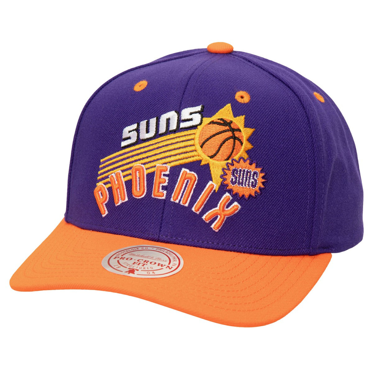 Phoenix Suns All In 2.0 Pro Crown Snapback Hat Purple | Mitchell & Ness Lifestyle