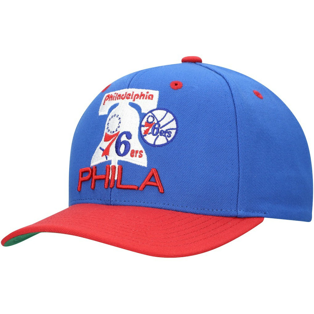 Philadelphia 76ers All In 2.0 Pro Crown Snapback Hat Royal | Mitchell & Ness discount