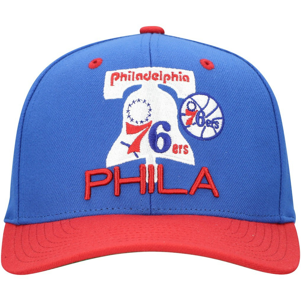 Philadelphia 76ers All In 2.0 Pro Crown Snapback Hat Royal | Mitchell & Ness discount