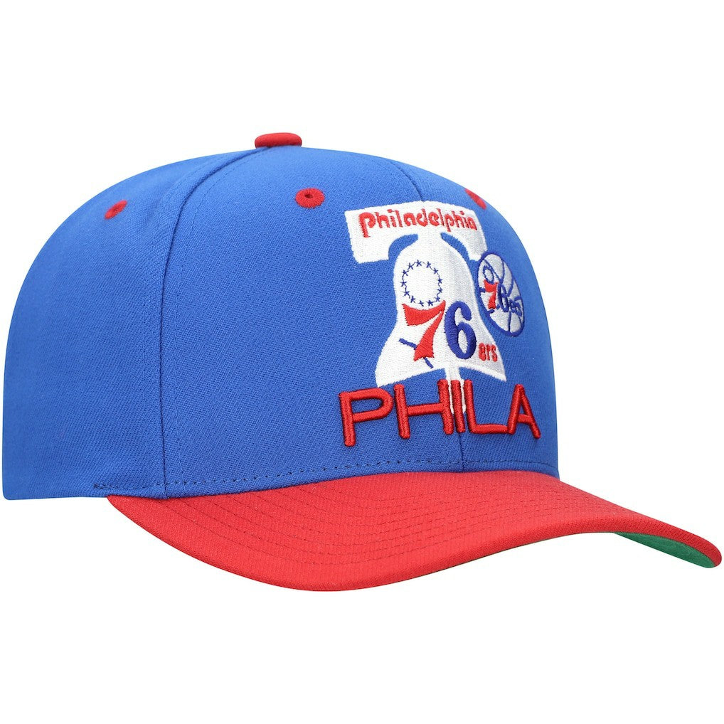 Philadelphia 76ers All In 2.0 Pro Crown Snapback Hat Royal | Mitchell & Ness discount