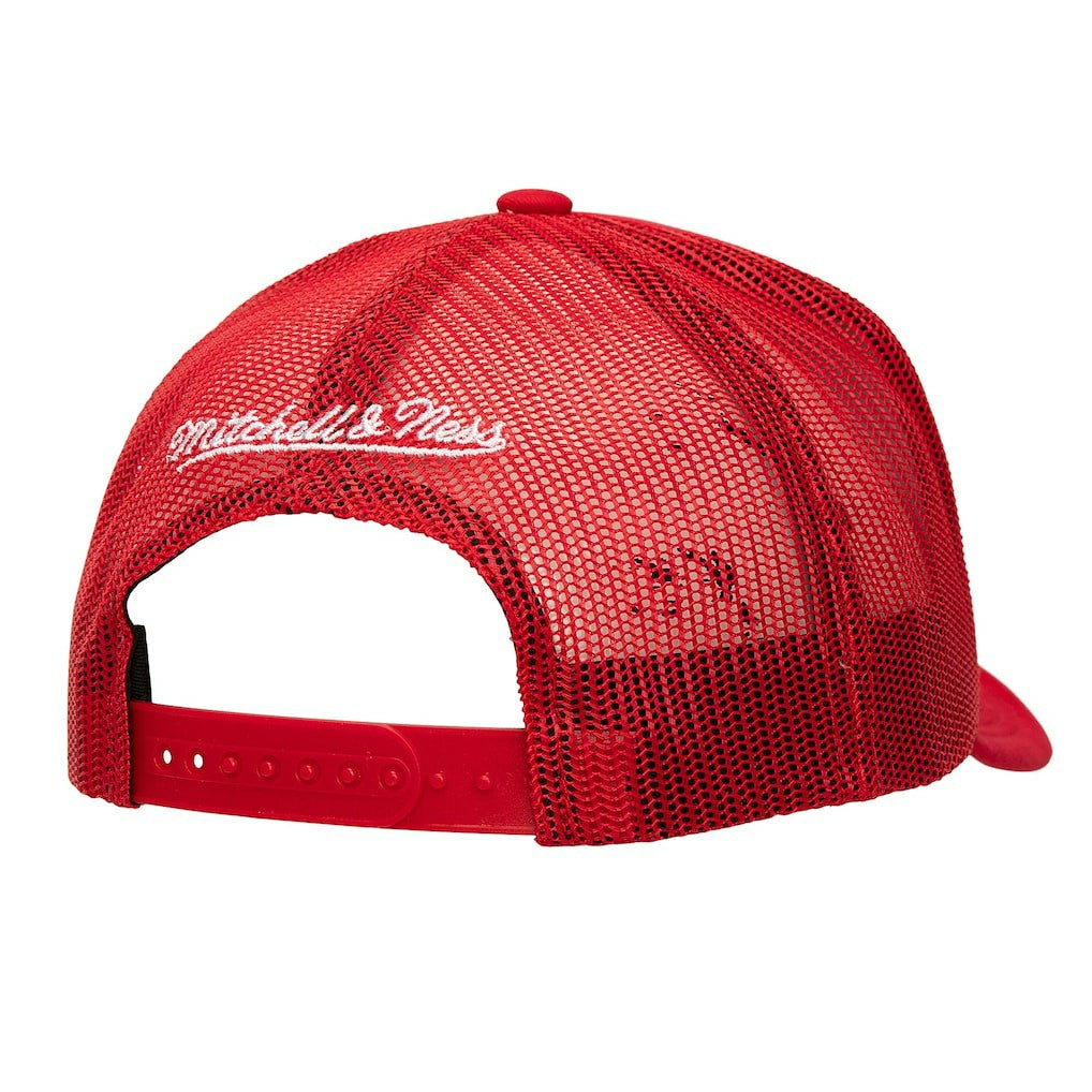 Chicago Bulls Core Evergreen OTC Trucker Adjustable Hat Red | Mitchell & Ness US