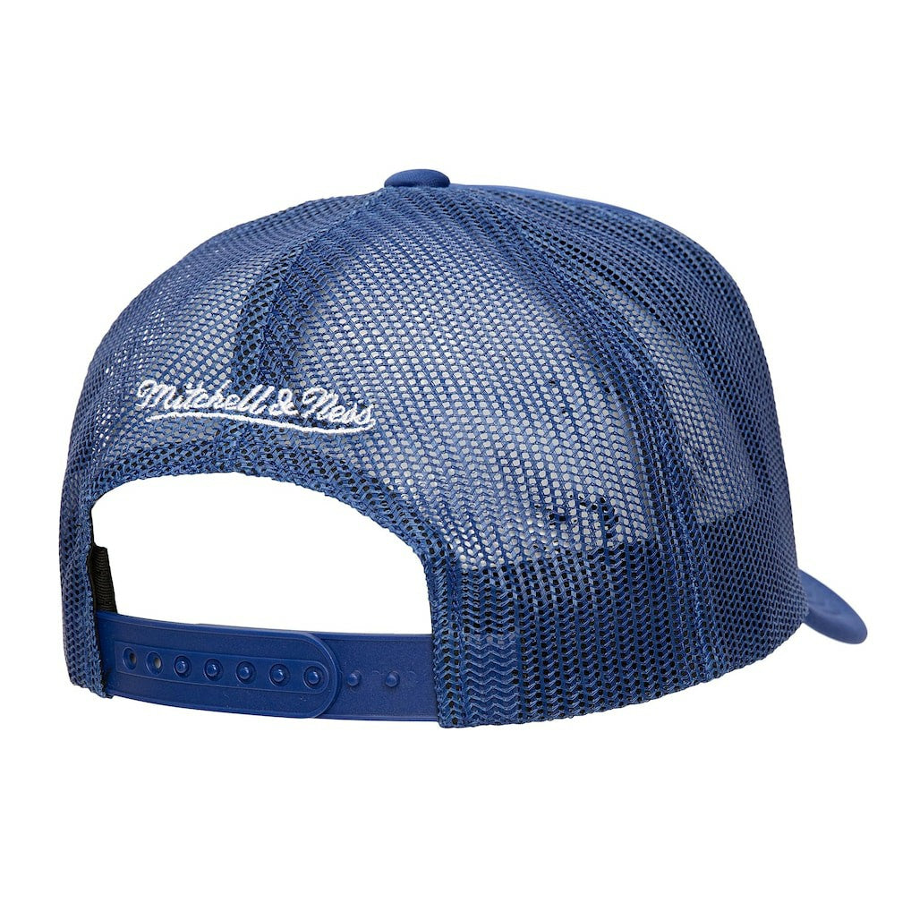 Philadelphia 76ers Core Evergreen OTC Trucker Adjustable Hat Royal | Mitchell & Ness Lifestyle