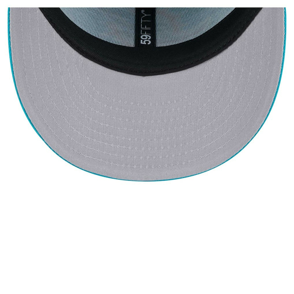 Miami Dolphins New Era Omaha Low Profile 59FIFTY Fitted Hat Aqua