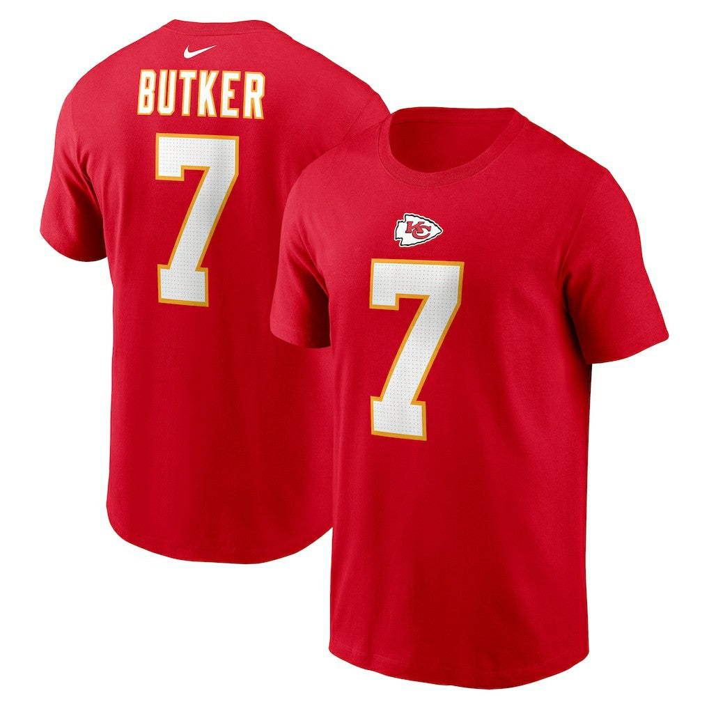 Nike Harrison Butker Kansas City Chiefs Name & Number T-Shirt Red