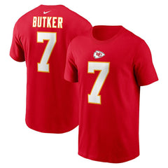 Nike Harrison Butker Kansas City Chiefs Name & Number T-Shirt Red