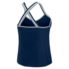 Dallas Cowboys WEAR by Erin Andrews Women's Cross Strap Tri-Blend Tank Top Navy