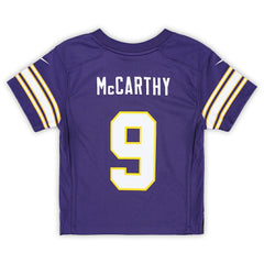 Nike J.J. McCarthy Minnesota Vikings Preschool Classic Player Game Jersey Purple