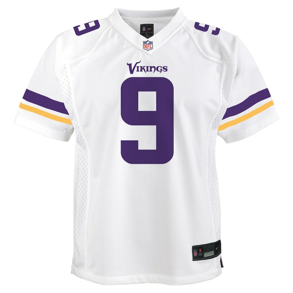 Nike J.J. McCarthy Minnesota Vikings Youth Game Jersey White