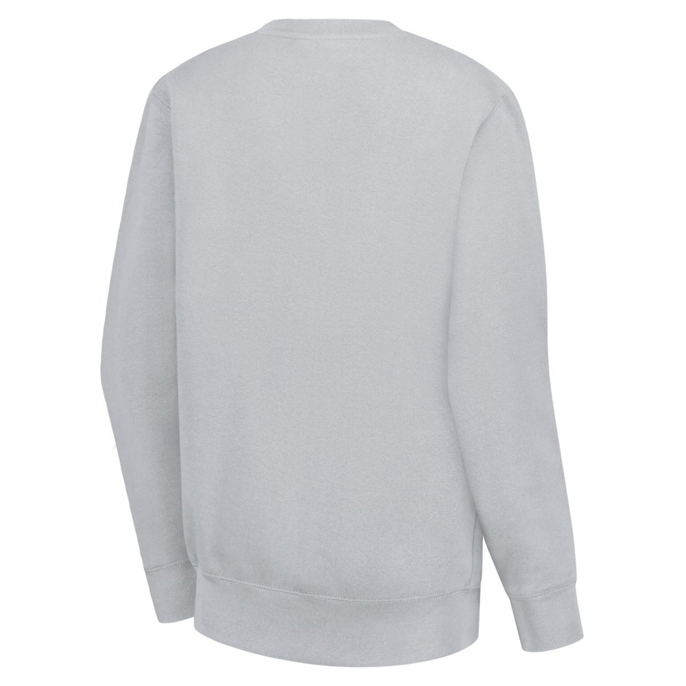 Detroit Lions G-III 4Her by Carl Banks Women's Leopard Heart Pullover Sweatshirt Heather Gray