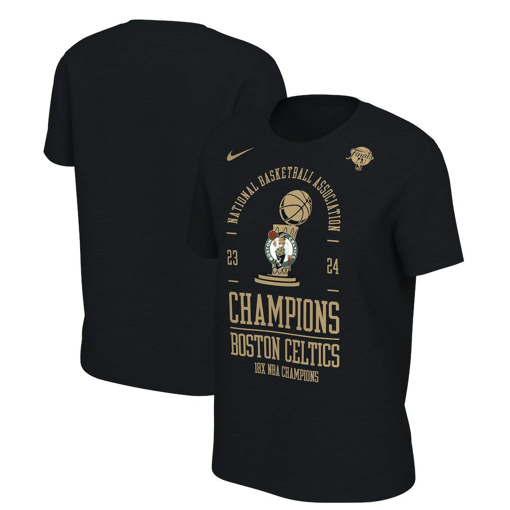 Boston Celtics Women's 18-Time NBA Finals Champions Locker Room T-Shirt Black | Nike Near Me