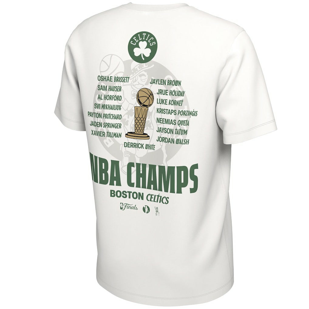 Boston Celtics 2024 NBA Finals Champions Celebration Roster T-Shirt White | Nike online