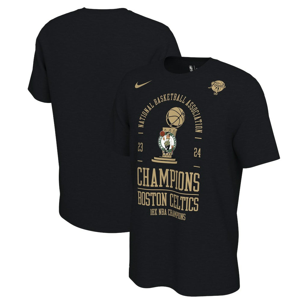 Boston Celtics 18-Time NBA Finals Champions Big & Tall Locker Room T-Shirt Black | Nike US