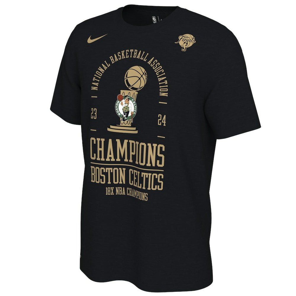 Boston Celtics 18-Time NBA Finals Champions Big & Tall Locker Room T-Shirt Black | Nike US