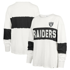 47 brand Las Vegas Raiders '47 Women's Clubhouse Pride Taylor Long Sleeve T-Shirt Cream