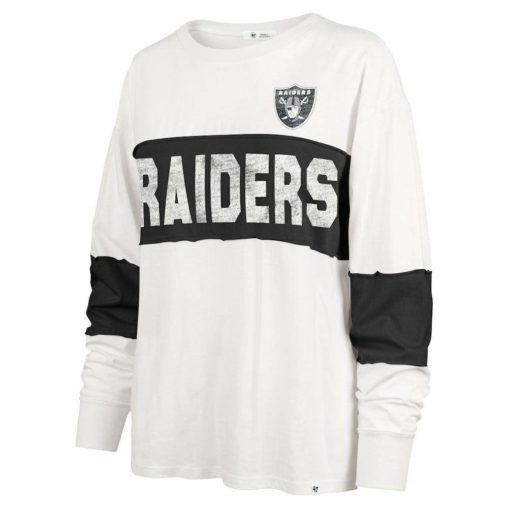 47 brand Las Vegas Raiders '47 Women's Clubhouse Pride Taylor Long Sleeve T-Shirt Cream