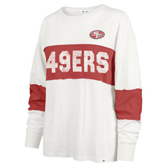 47 brand San Francisco 49ers '47 Women's Clubhouse Pride Taylor Long Sleeve T-Shirt Cream