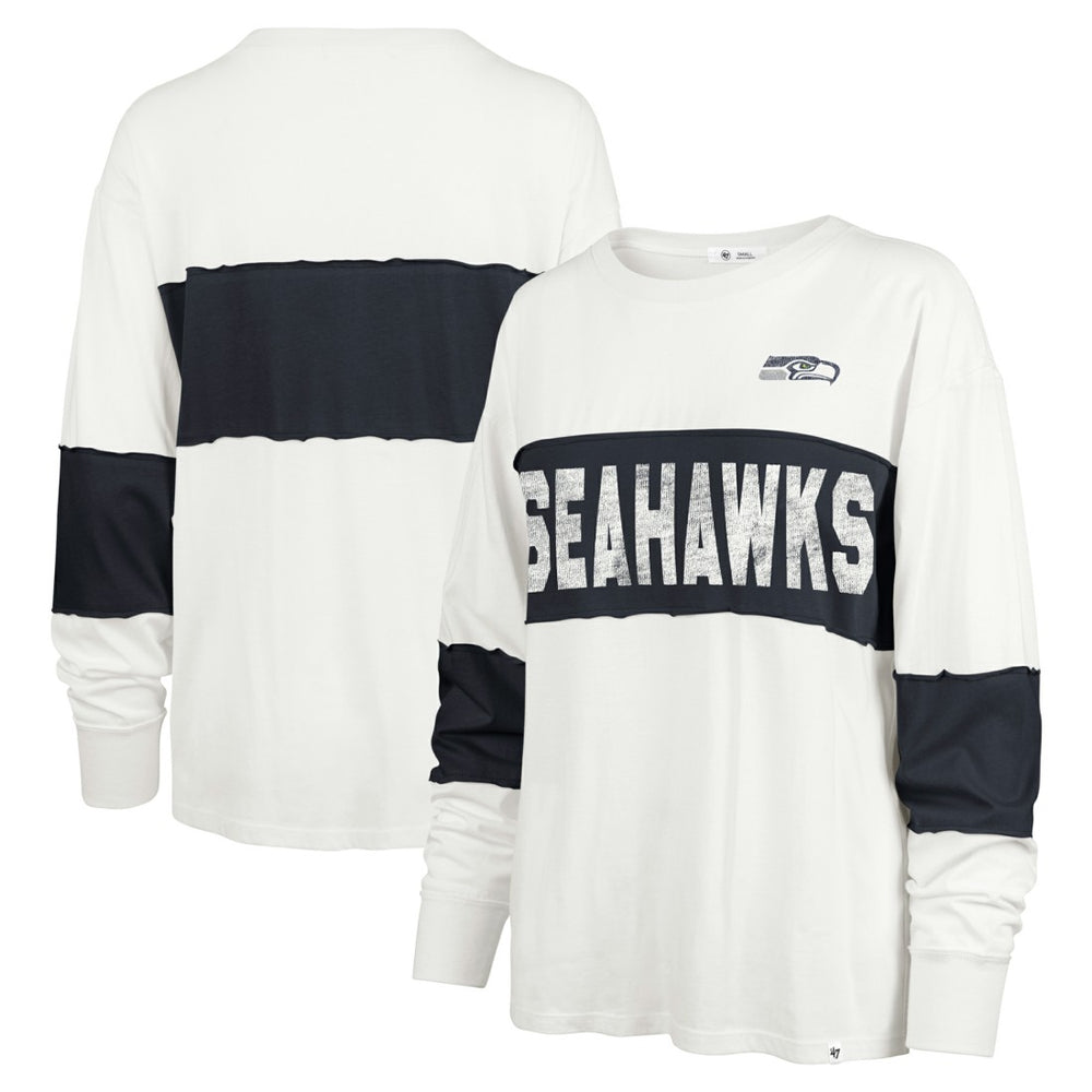 47 brand Seattle Seahawks '47 Women's Clubhouse Pride Taylor Long Sleeve T-Shirt Cream
