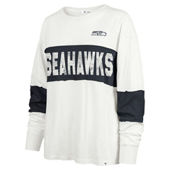 47 brand Seattle Seahawks '47 Women's Clubhouse Pride Taylor Long Sleeve T-Shirt Cream