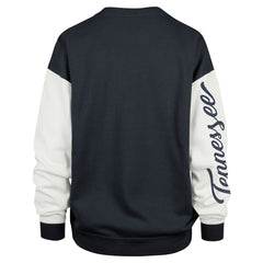 47 brand Tennessee Titans '47 Women's Double Header Rise Andie Pullover Sweatshirt Navy