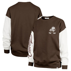47 brand Cleveland Browns '47 Women's Double Header Rise Andie Pullover Sweatshirt Brown